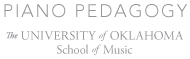 Piano Pedagogy at the University of Oklahoma School of Music